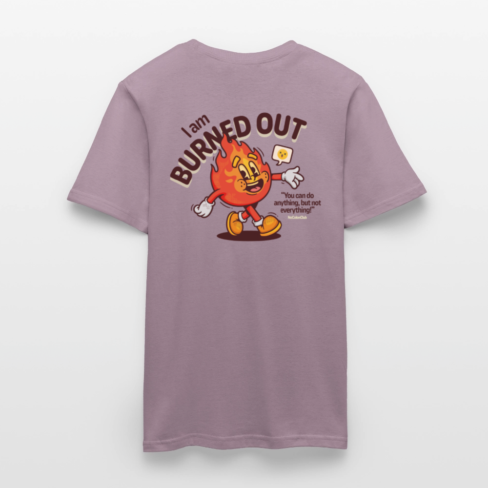 Burned Out Unisex T-Shirt - Purple-Grey - purple-grey