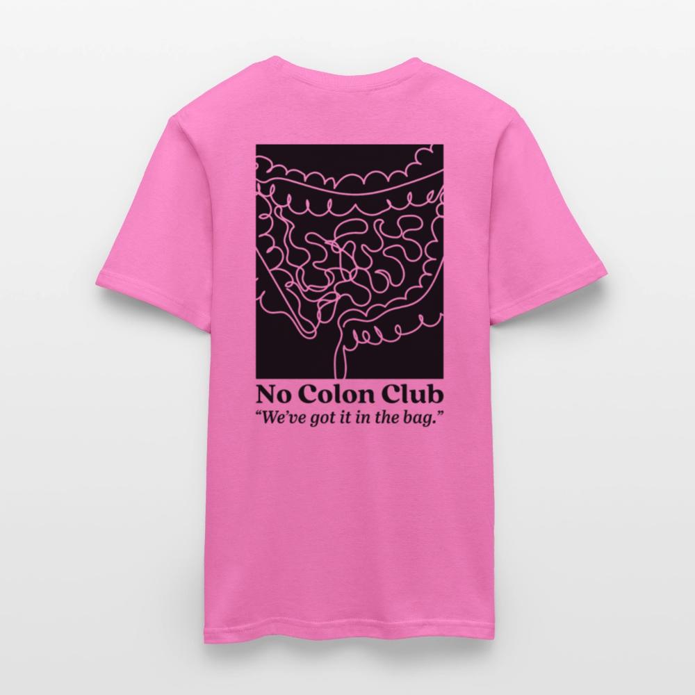 No Colon Club Unisex T-Shirt - Pink/Black - pink
