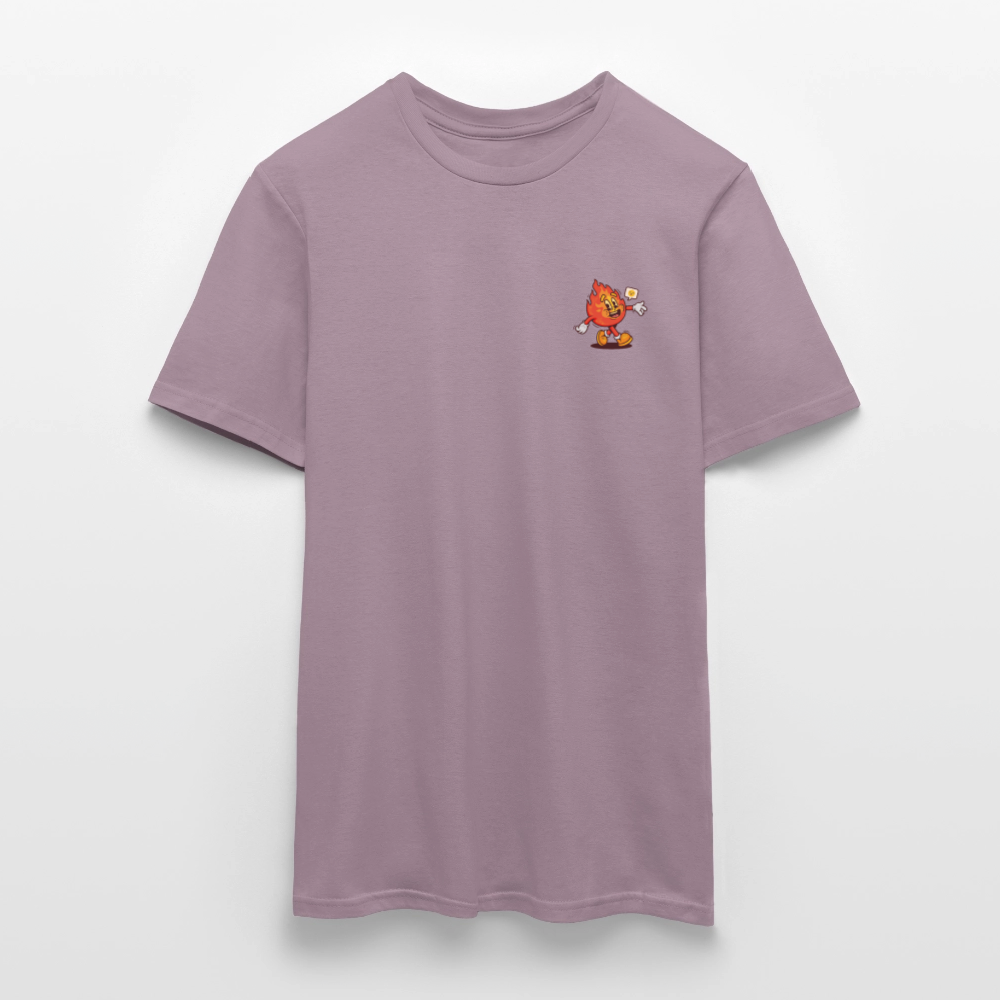 Burned Out Unisex T-Shirt - Purple-Grey - purple-grey