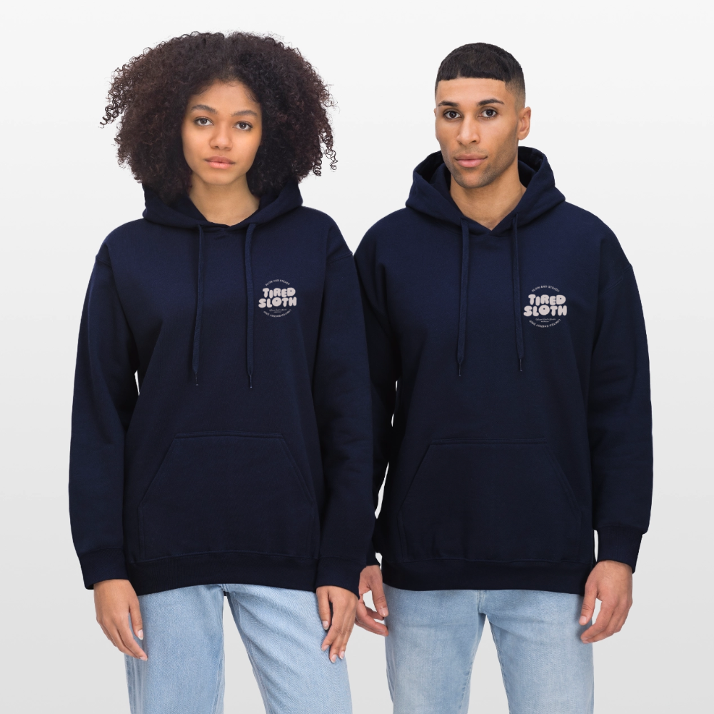 Tired Sloth Softstyle® Midweight Hoodie - navy