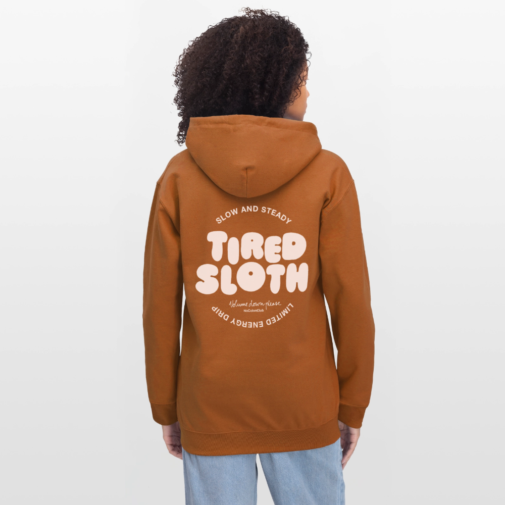 Tired Sloth Softstyle® Midweight Hoodie - Athletic Orange