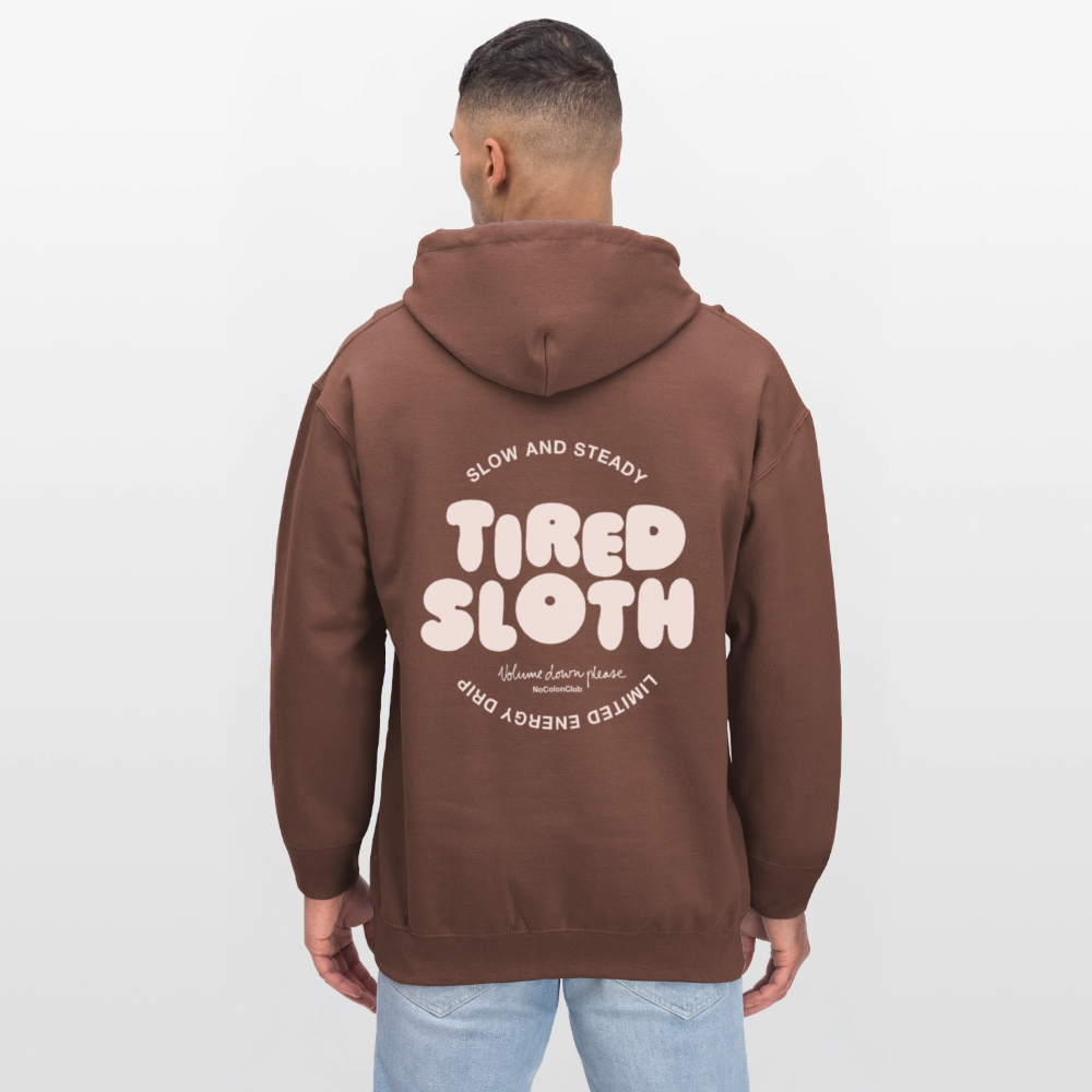 Tired Sloth Softstyle® Midweight Hoodie - cocoa