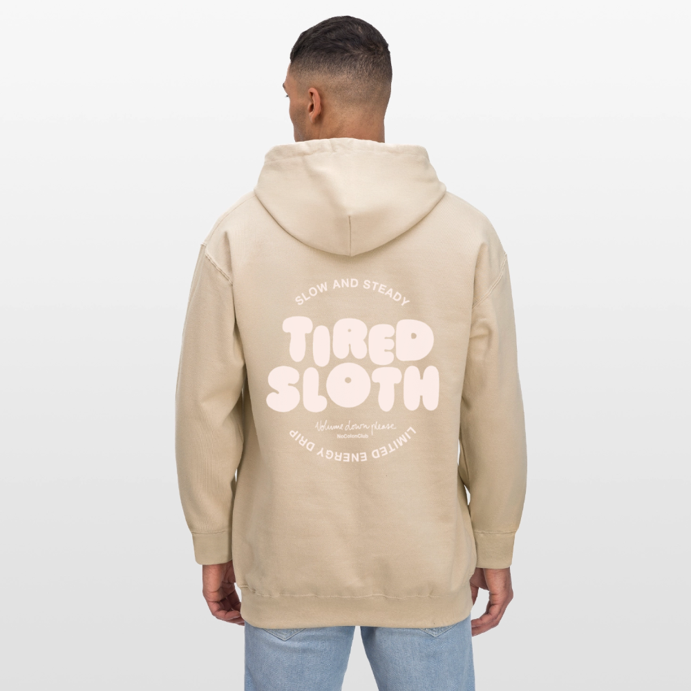 Tired Sloth Softstyle® Midweight Hoodie - sand