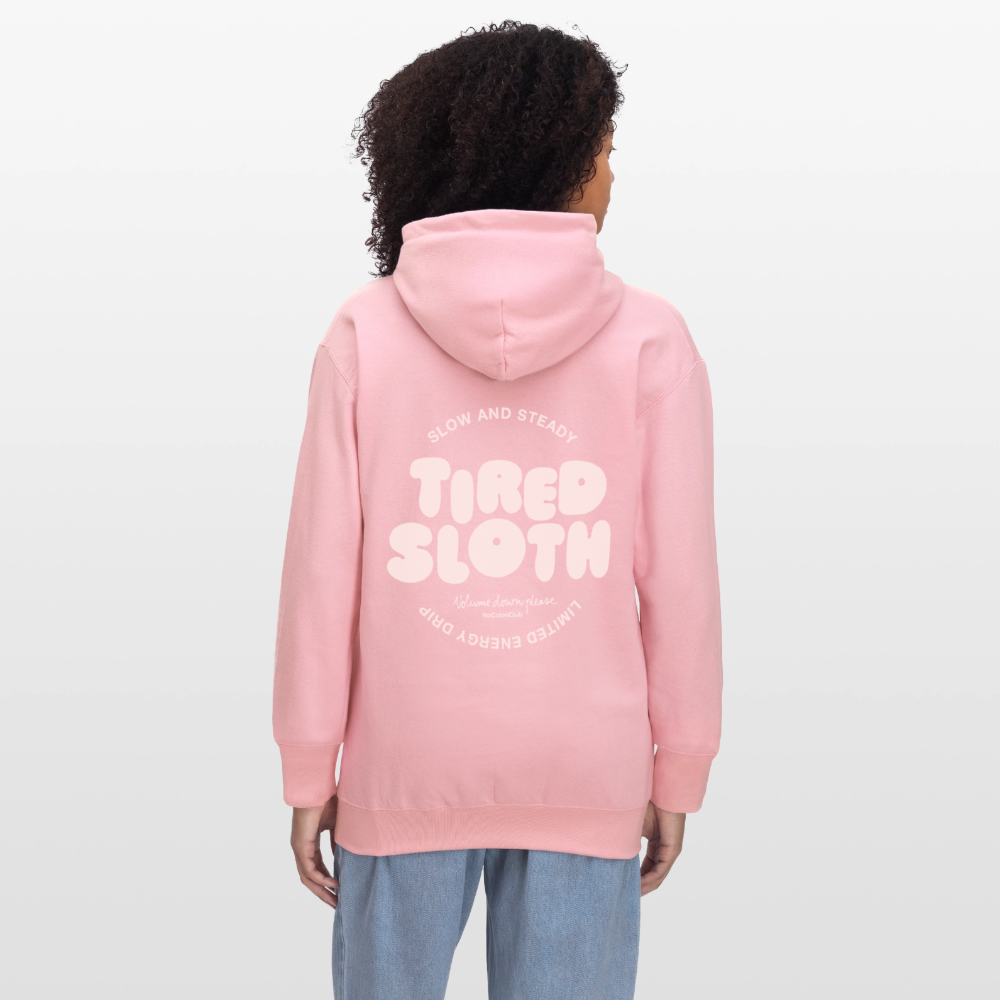 Tired Sloth Softstyle® Midweight Hoodie - light pink